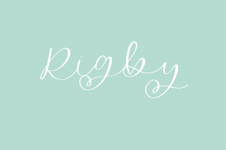 Rigby - A Flowing Script Font Download