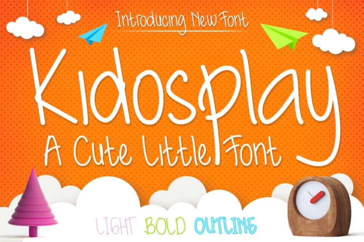 Kidosplay - Playful Font Family Font Download