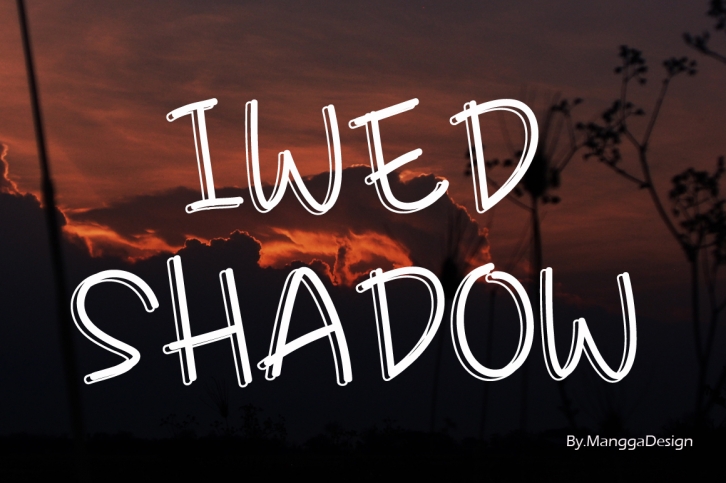 Iwed Shadow Font Download