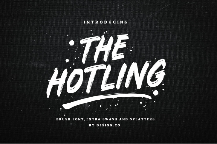The Hotling Brush Font Extras Font Download