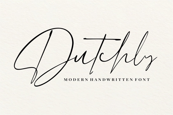 Dutchly - Modern Handwritten Font Download