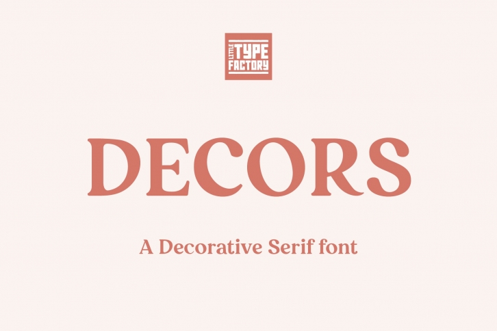 Decors - a decorative serif font Font Download