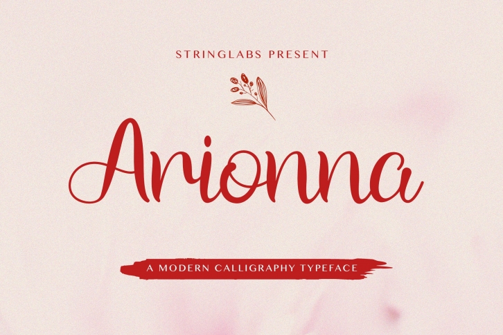 Arionna - Modern Calligraphy Font Font Download