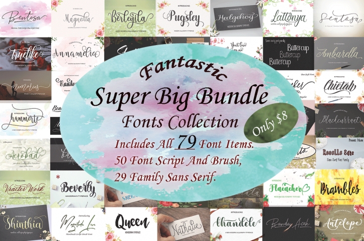Fantastic Super Big Bundle Font Download