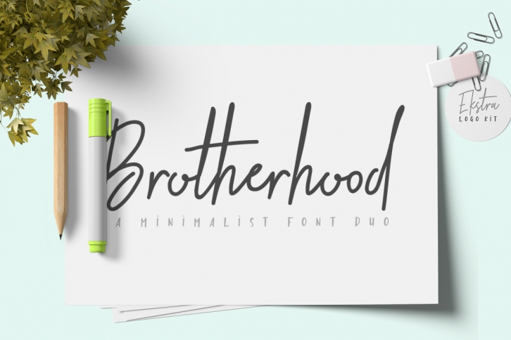 Brotherhood Font Duo + Ekstra Font Download