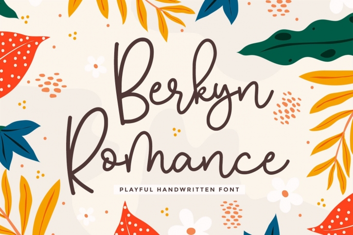 Berkyn Romance - Monoline Script Font Font Download