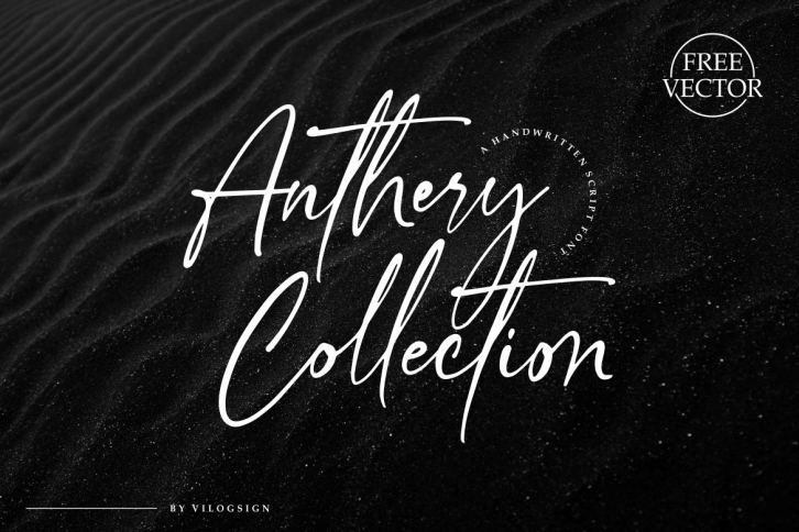 Anthery Collection a Handwritten Script Font Font Download