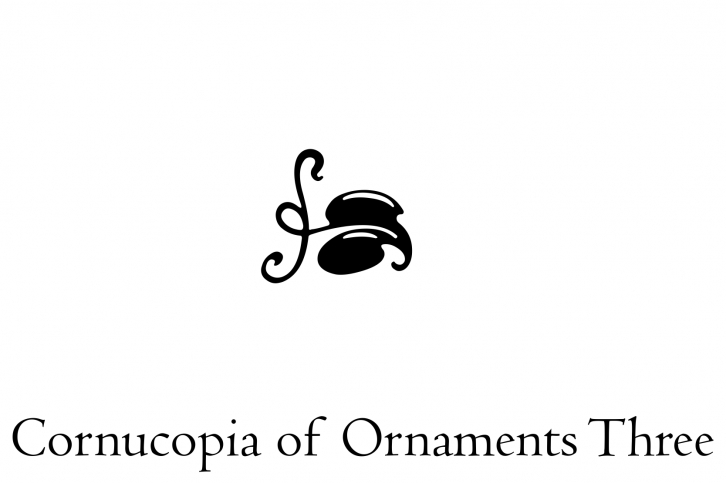 Cornucopia of Ornaments Three Font Download