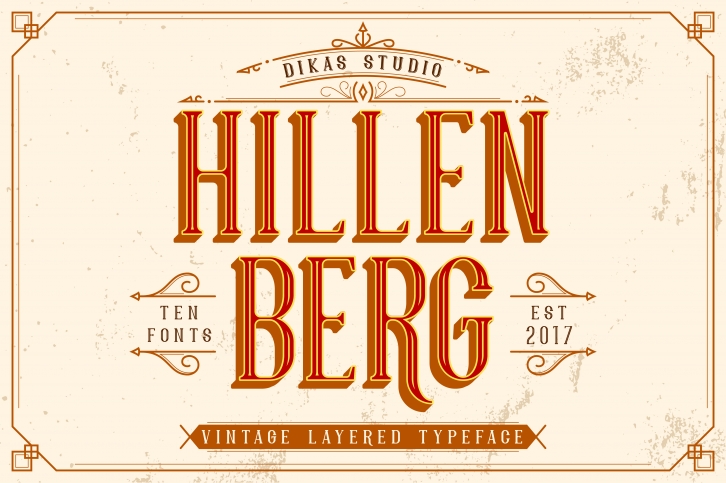 HillenbergExtras Intro Sale 50Off! Font Download