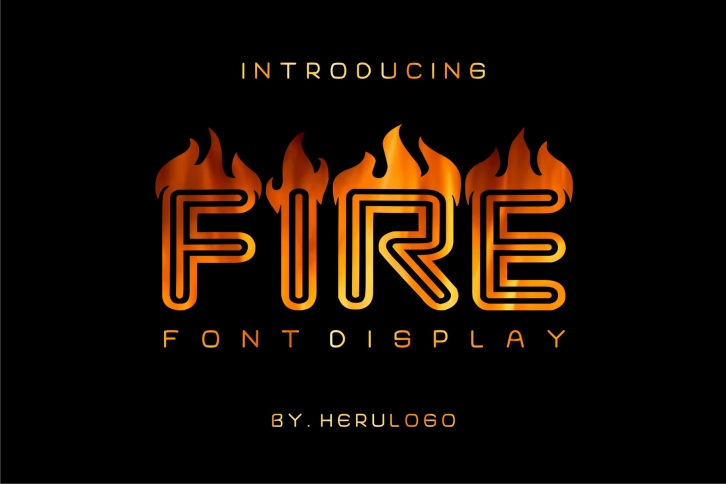 Fire Display Font Font Download