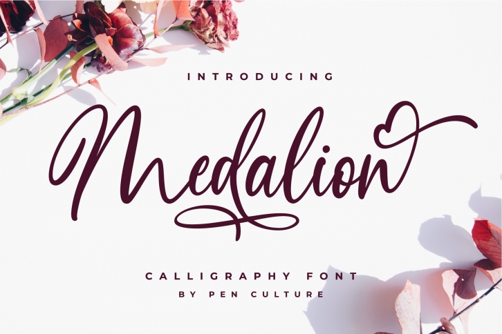 Medalion Calligraphy Font Font Download