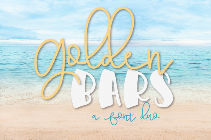 Golden Bars - A Font Pair Font Download