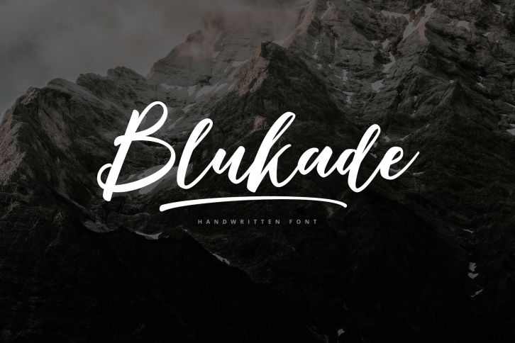 Blukade Handwritten Font Font Download