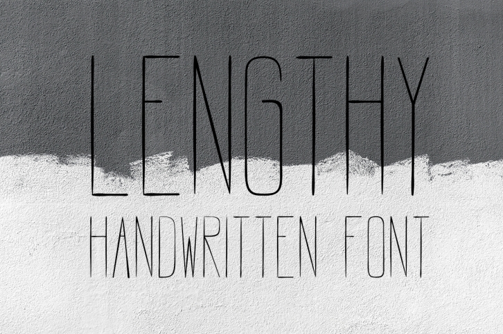 LENGTHY | All Caps Brush Font Font Download
