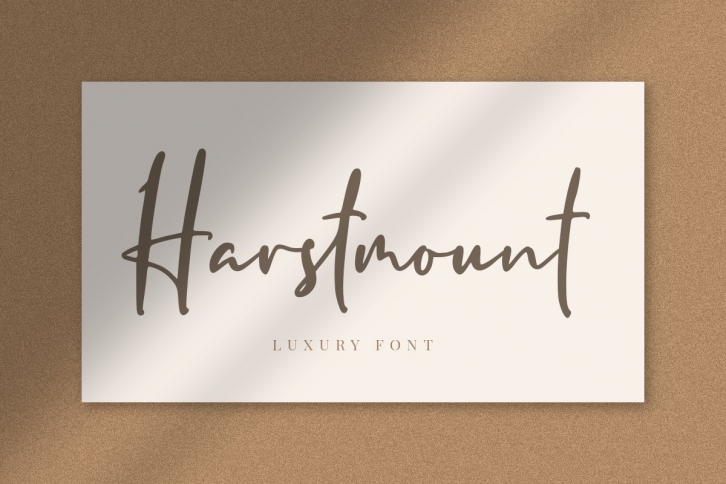 Harstmount  Luxury Signature Font Font Download