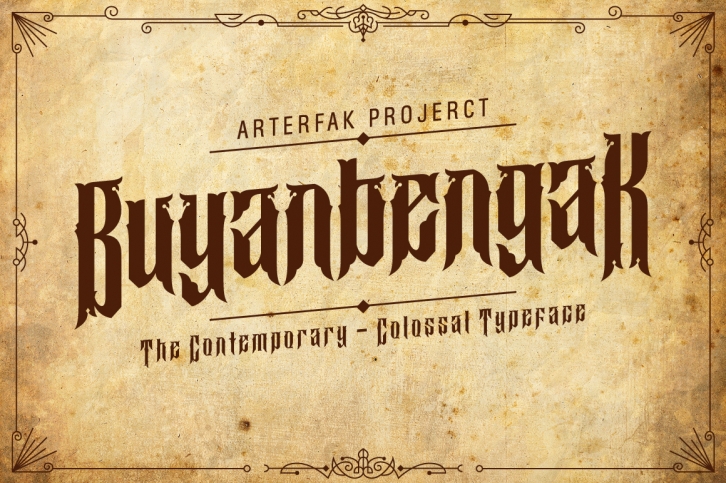 Buyanbengak Typeface Font Download