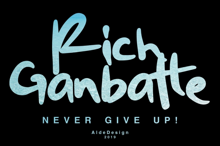 Rich Ganbatte Font Download