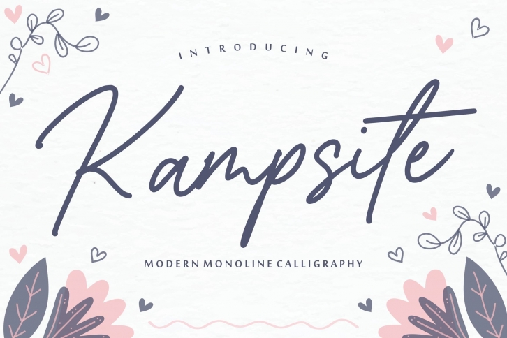 Kampsite Modern Monoline Calligraphy Font Font Download