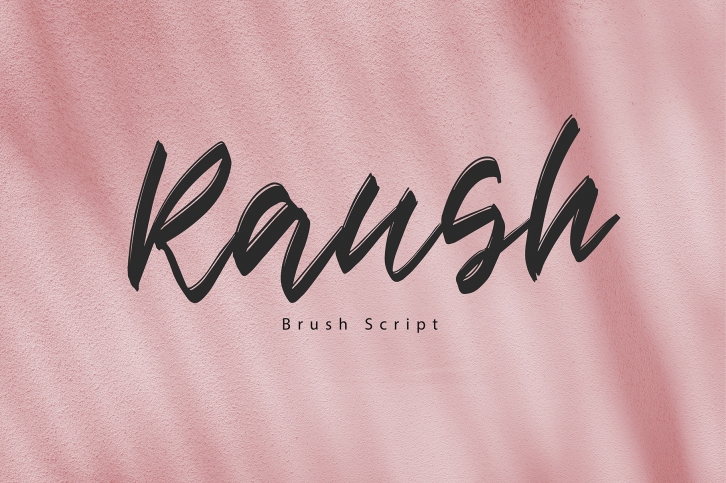 Raush || Multilingual Brush Font Font Download