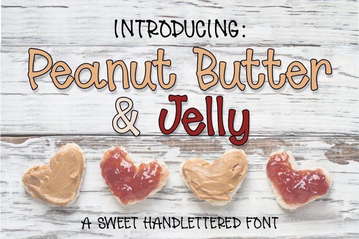 Peanut Butter & Jelly Font - Hand Lettered Font Download