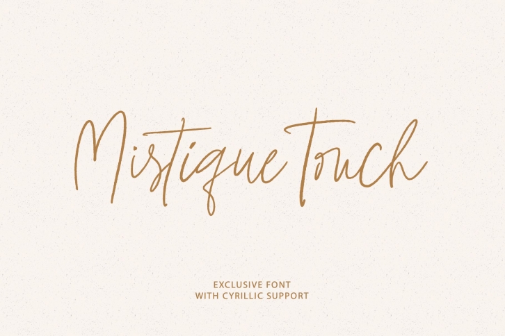 Mistique Touch Latin & Cyrillic Font Download
