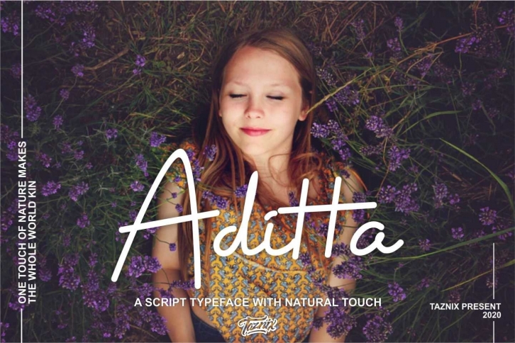 Aditta A Script Typeface With Natural Touch Font Download