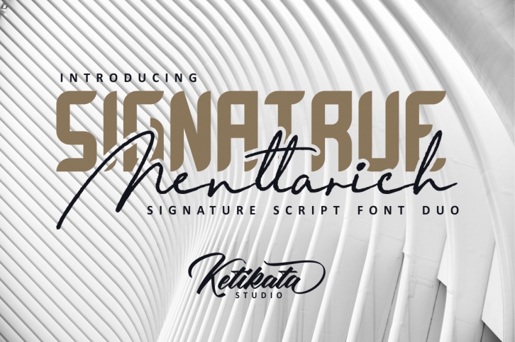 Menttarich Signature Duo Font Download