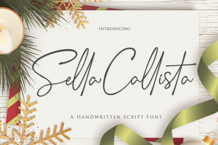 Sella Callista A Handwritten Script Font Font Download