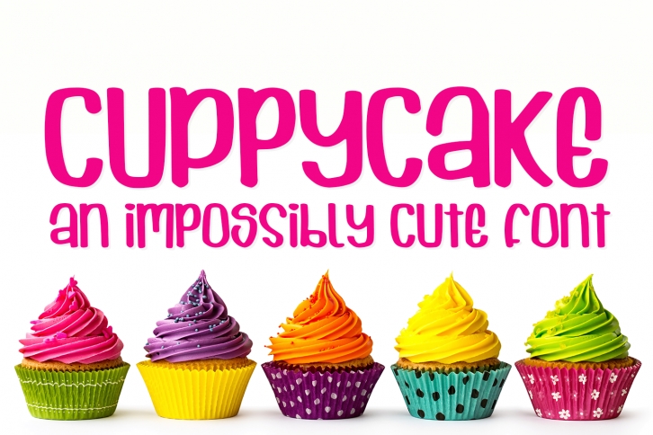 Cuppycake - an impossibly cute font Font Download