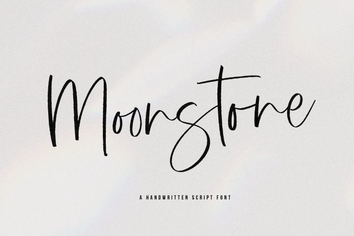 Moonstone - A Handwritten Script Font Font Download