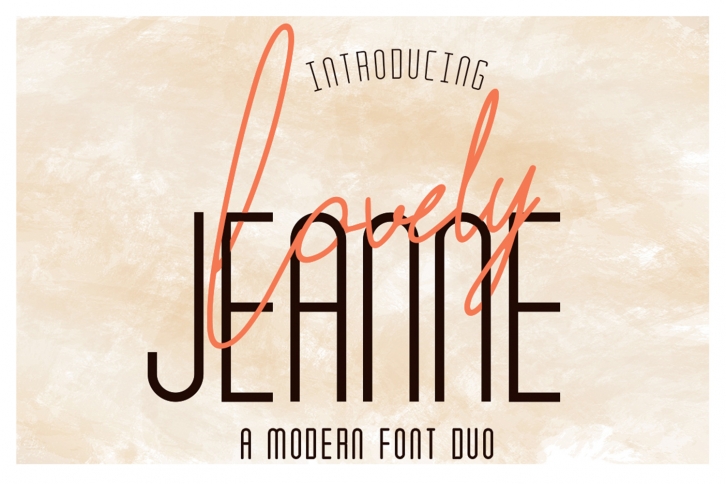 Lovely Jeanne Font Duo Font Download
