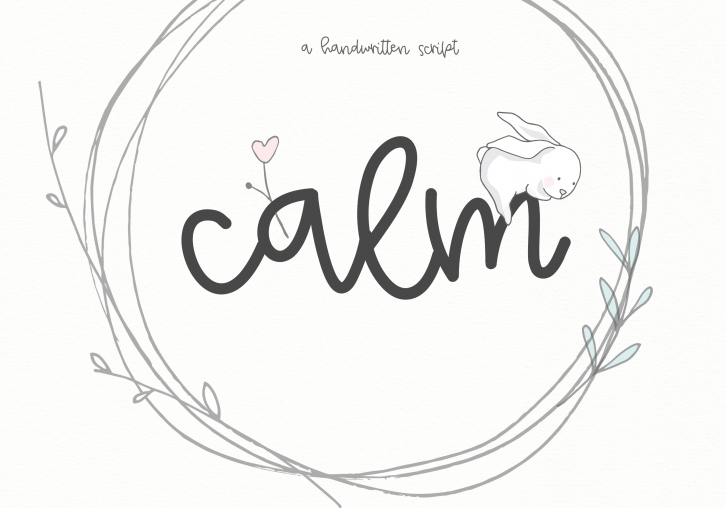 Calm - A Handwritten Script Font Font Download