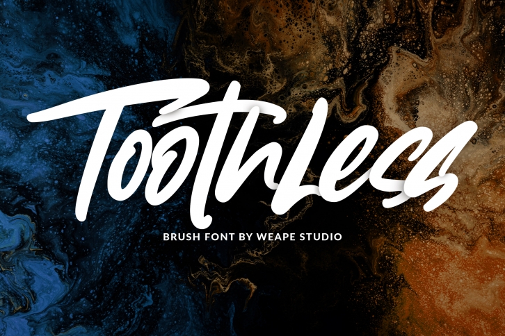 Toothless - Brush Font Font Download