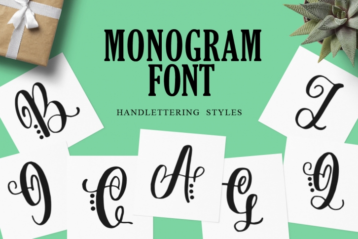 Monogram Handlettered for Crafters Font Download
