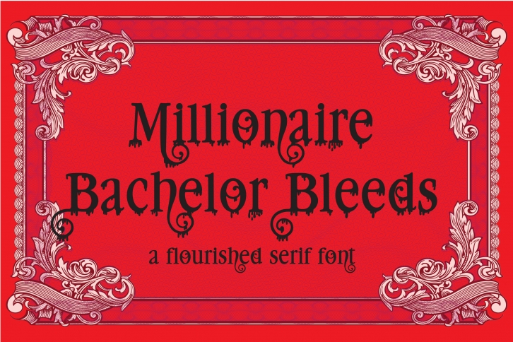 PN Millionaire Bleeds Font Download