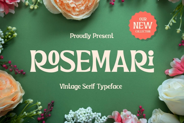 Rosemari - Vintage Serif Typeface Font Download