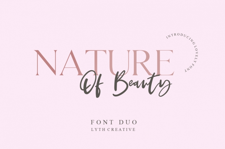 Nature of Beauty Font Duo Font Download