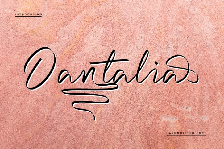 Dantalia - Handwritten Font Font Download