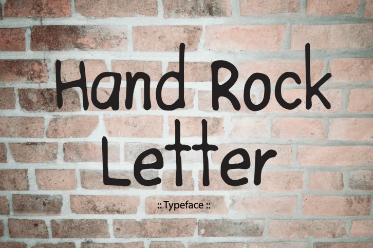 Hand Rock letter Font Download