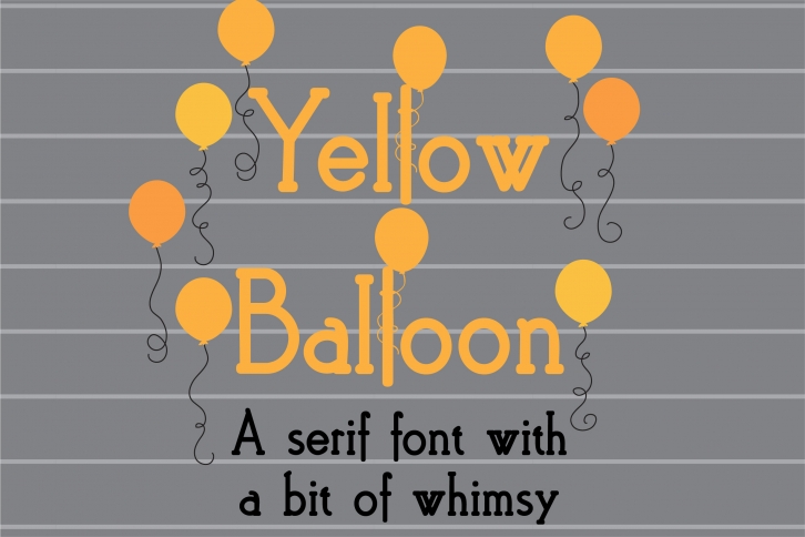 PN Yellow Balloon Font Download