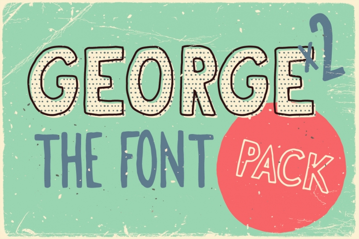 George & Francis Font Pack + Handdrawn shapes Font Download