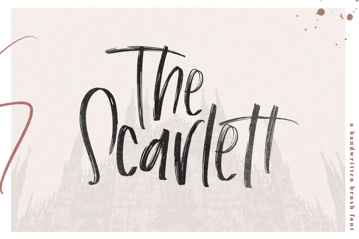 The Scarlett - A Handwritten Brush Font Font Download