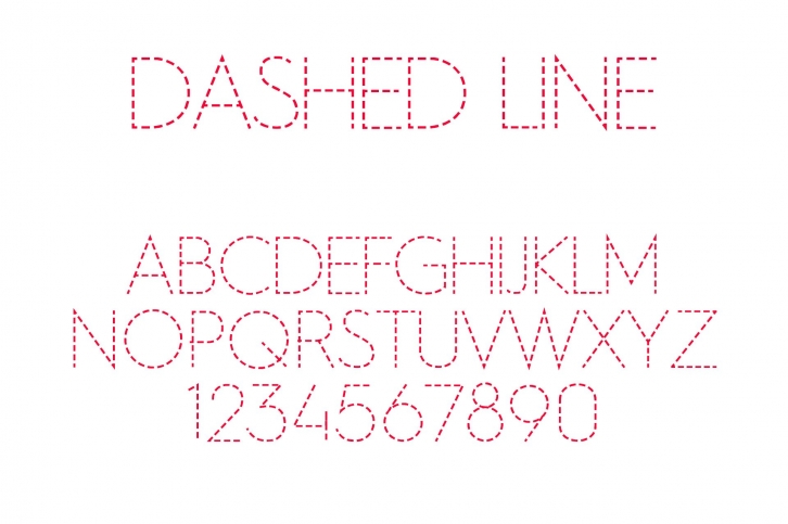 Dashed Line Font Font Download