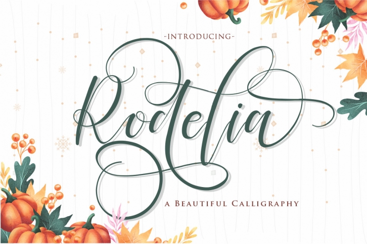 Rodelia | A Beautiful Calligraphy Font Download