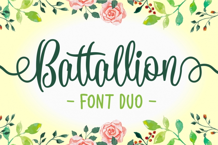 Battallion Font Duo - 70% OFF Font Download