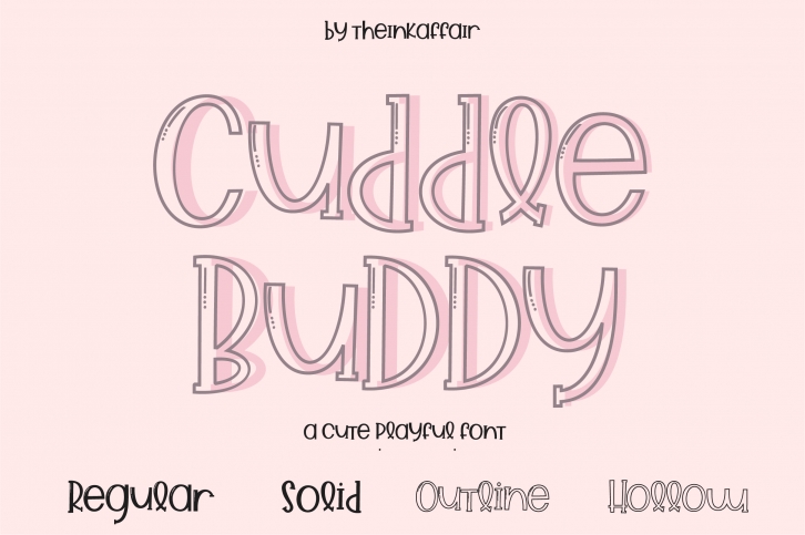 Cuddle Buddy A cute playful Font Font Download