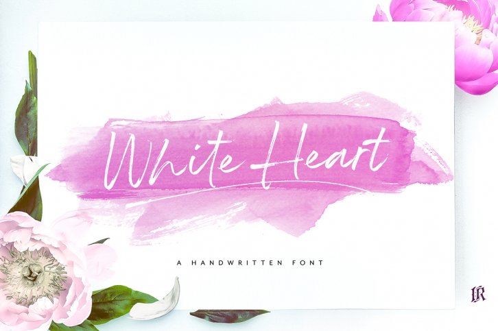 White Heart Font Font Download