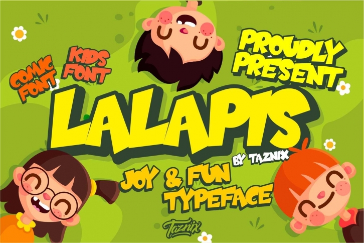 Lalapis Fun Children Typeface Font Download