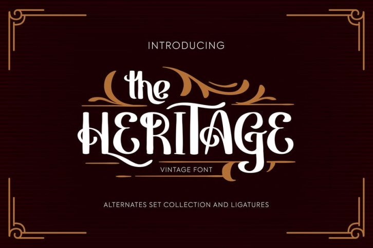 Heritage | Vintage Font Font Download