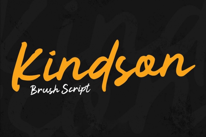 Kindson Handwriting Brush Font Font Download